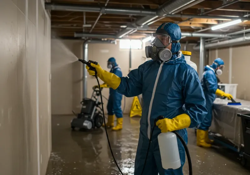 Basement Sanitization and Antimicrobial Treatment process in Saint Johnsbury, VT