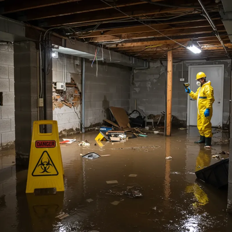 Flooded Basement Electrical Hazard in Saint Johnsbury, VT Property